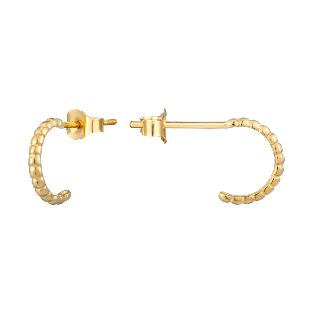 18ct Gold Vermeil Dot Stud Earrings