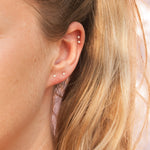 9ct Solid Gold Diamond Stud Earrings