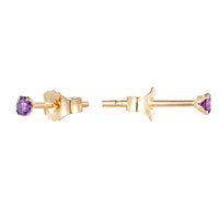 gold amethyst earring - seolgold