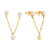 9ct Solid Gold chain earrings - seolgold