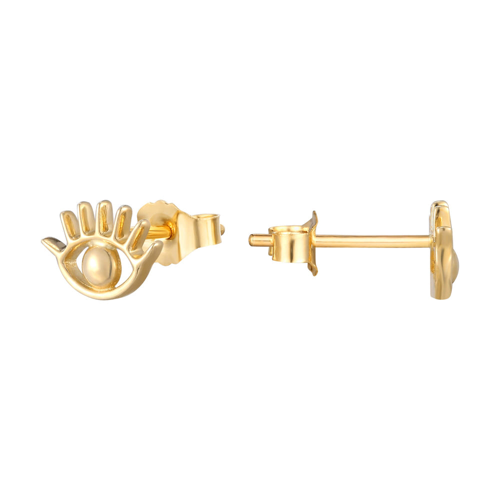 9k Gold Stud Earrings - seol-gold