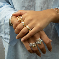 cz baguette ring - seolgold