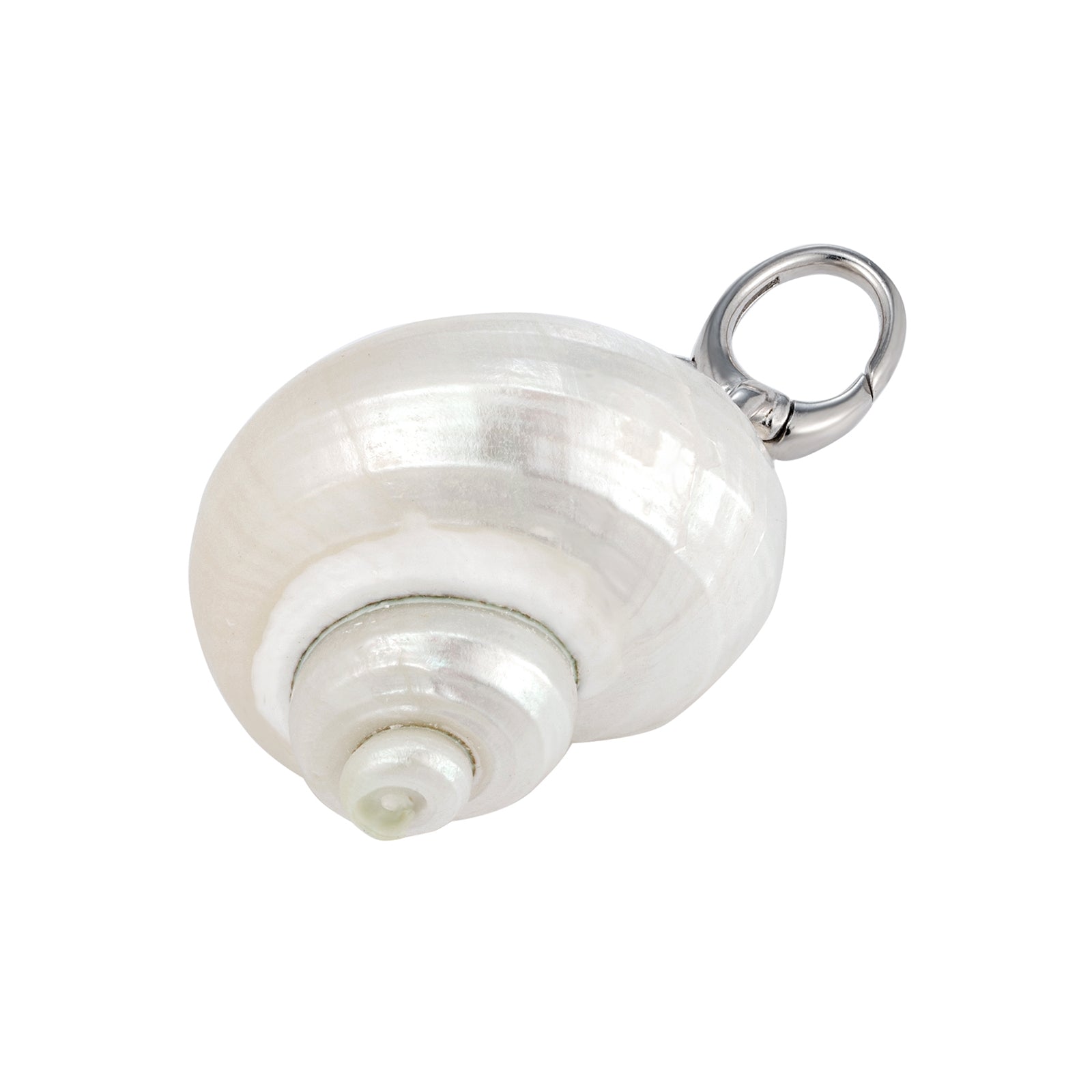 Sterling Silver Natural Conch Shell Pendant - Seol Gold