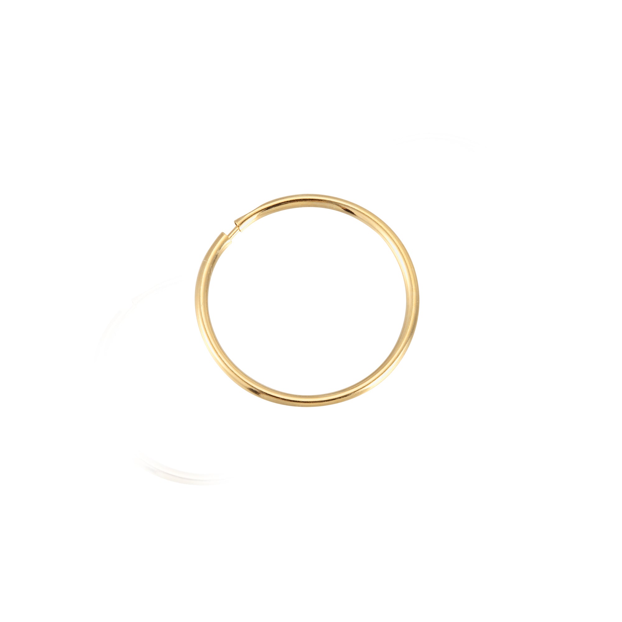 9ct Solid Gold Thin Hoops (Mens)