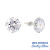 Sterling Silver CZ Studs - Seol Gold