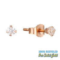 9ct rose gold earrings - seolgold