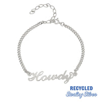 silver name bracelet- seol gold