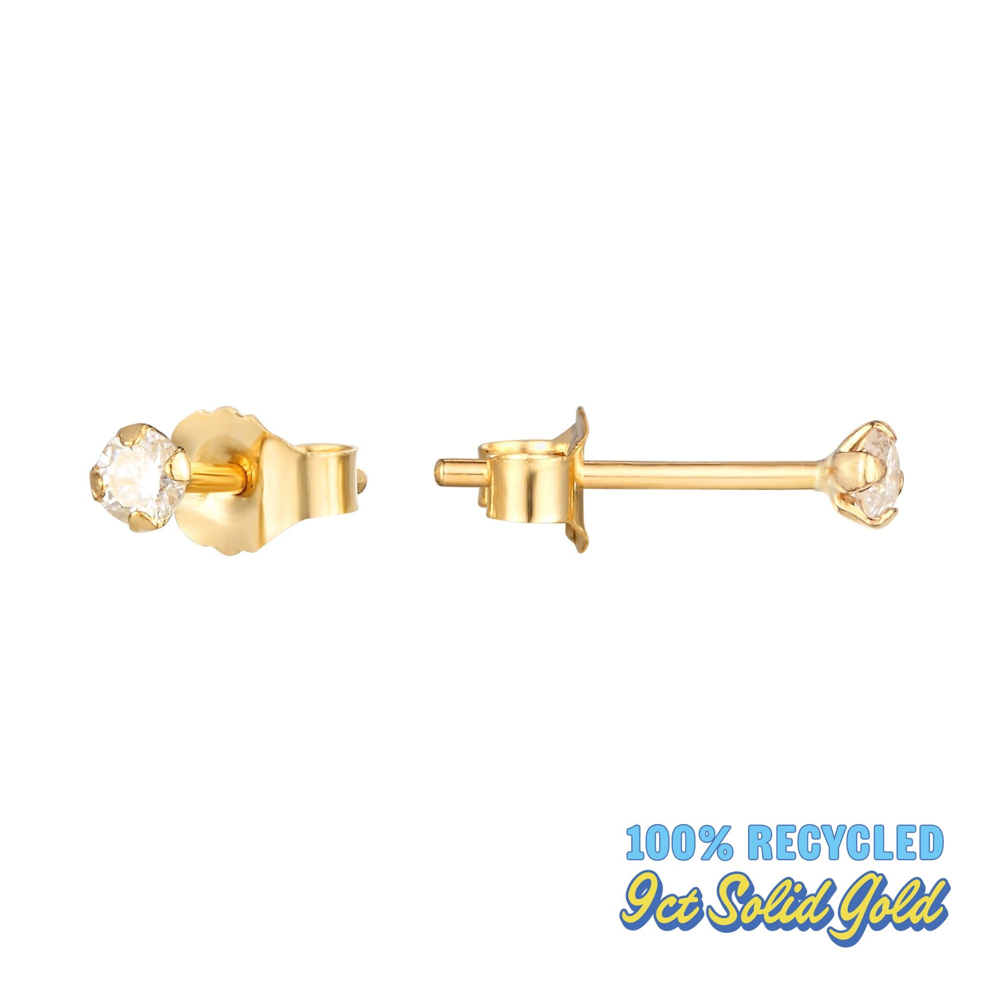 Diamond Stud Earrings - seol-gold