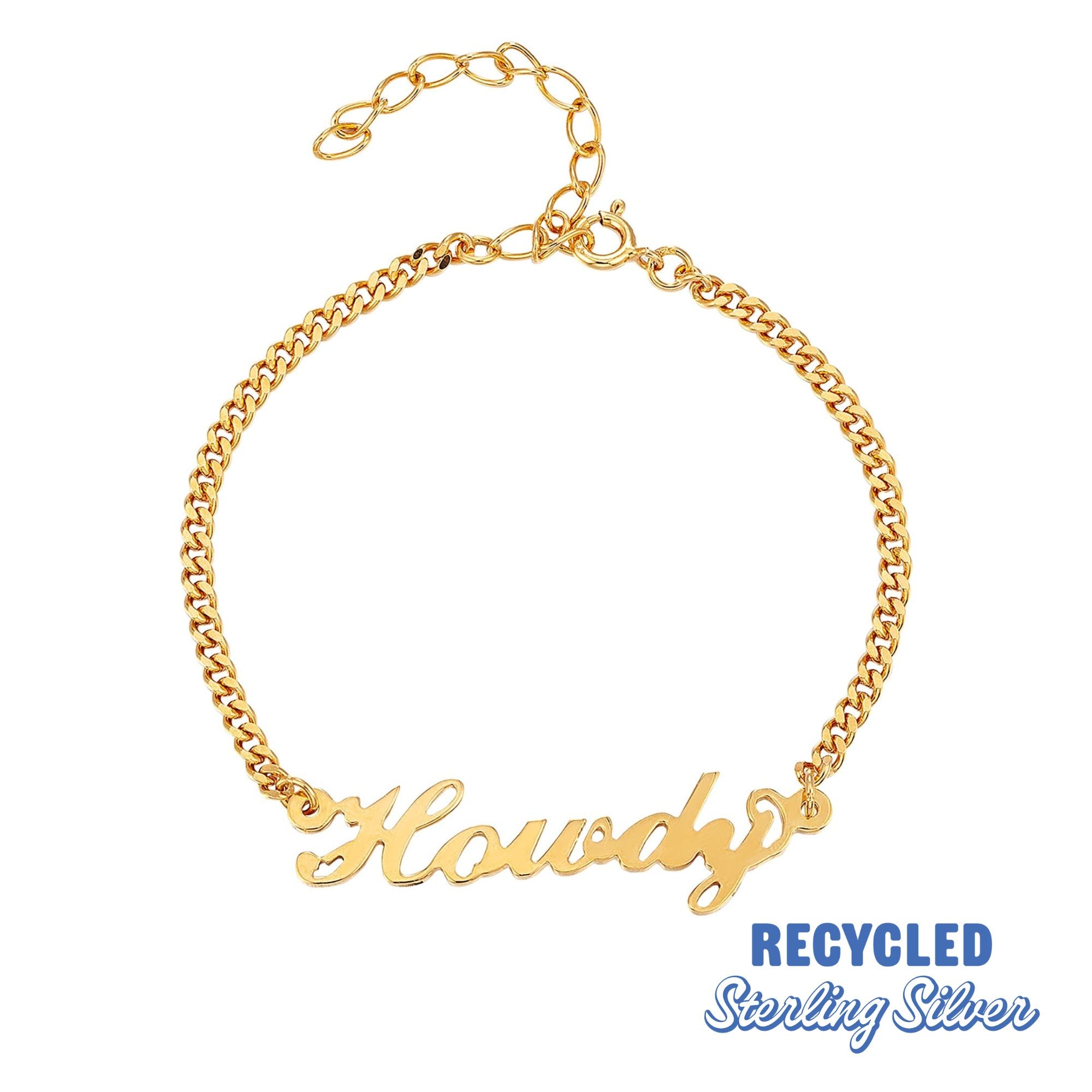 gold name bracelet- seol gold