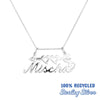sterling silver - vintage name necklaces - vintage nameplate - name necklace - seolgold