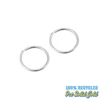 white gold cartilage earrings - seol-gold