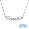 script necklace - carrie necklace - satc necklace - personalised necklace - personalised jewellery - silver necklace - seol gold
