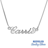script necklace - carrie necklace - satc necklace - personalised necklace - personalised jewellery - silver necklace - seol gold