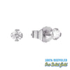 9ct white Gold Diamond Stud Earrings - seol-gold