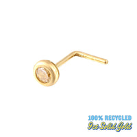9ct gold nose stud - seolgold