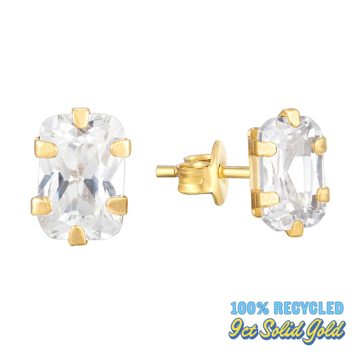 solid gold studs - seolgold