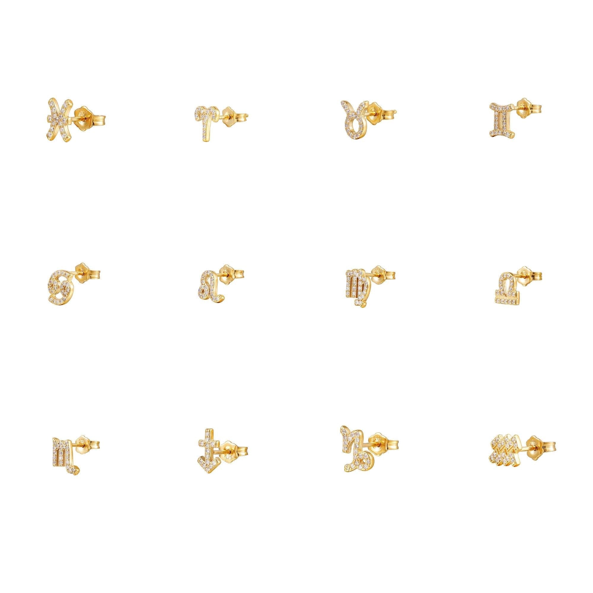 zodiac stud - seol gold