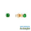 9ct Solid Gold Emerald CZ Studs