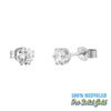 9ct white gold stud earrings - seol-gold