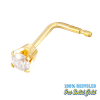 9ct Solid Gold Diamond Nose Stud - SEOLGOLD