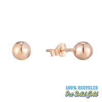 9ct rose Gold Ball Studs - seol-gold
