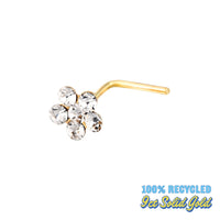 9ct gold nose stud - seolgold
