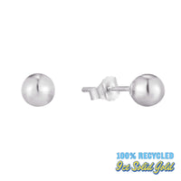 9ct white Gold Ball Studs - seol-gold