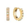 opal hoop earrings - seol gold