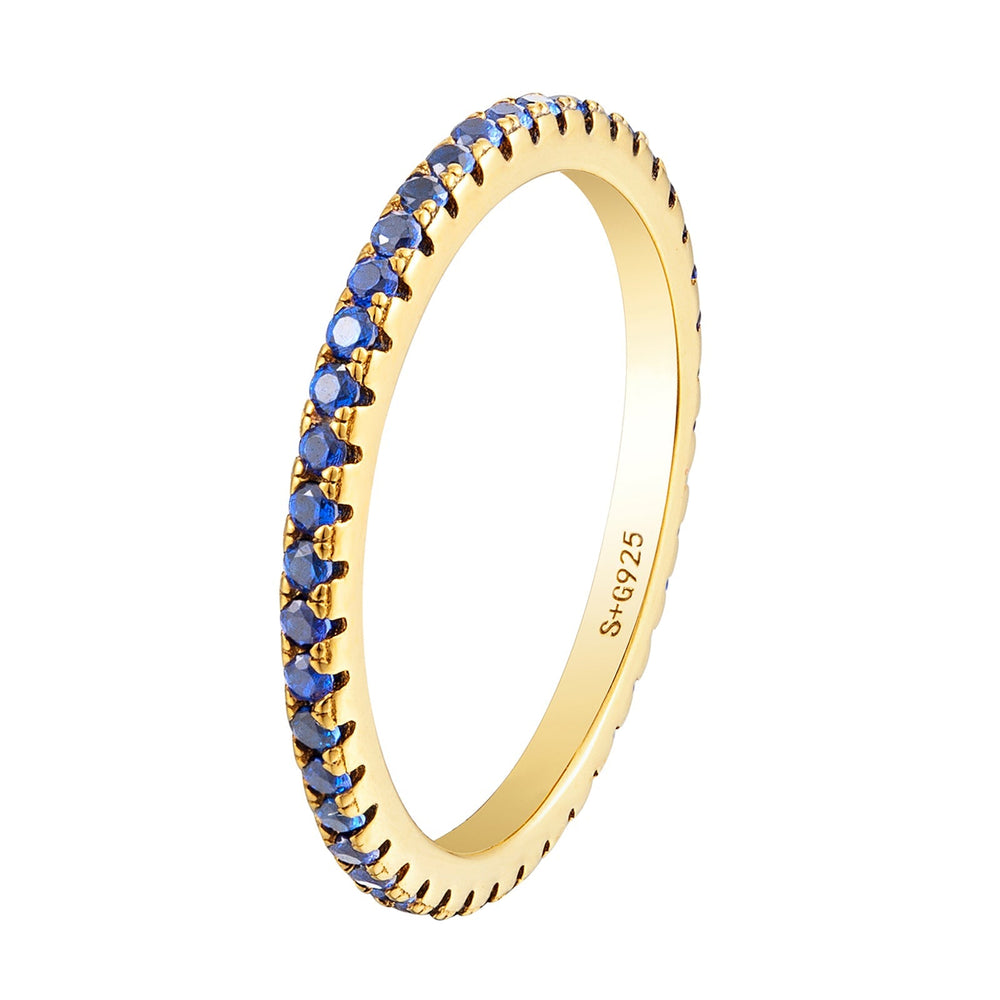 gold sapphire stacking ring - seolgold