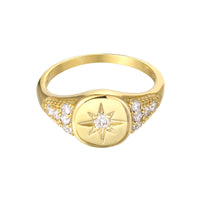 star signet ring - seol gold