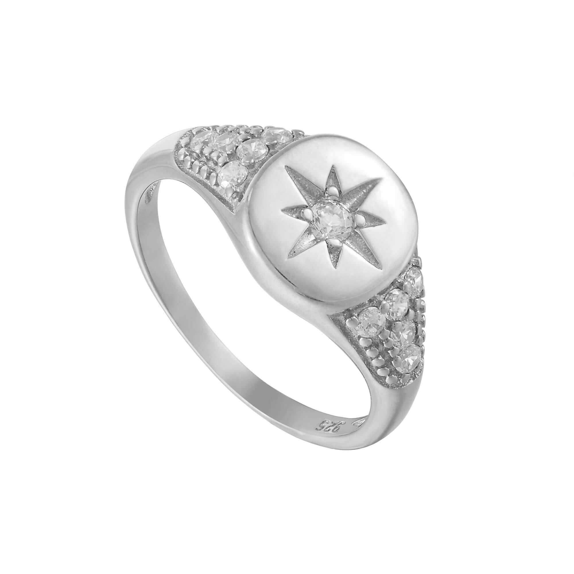 silver star ring - seolgold