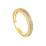 cz pave band - seol gold