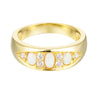 opal cz ring - seol gold