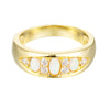 opal cz ring - seol gold