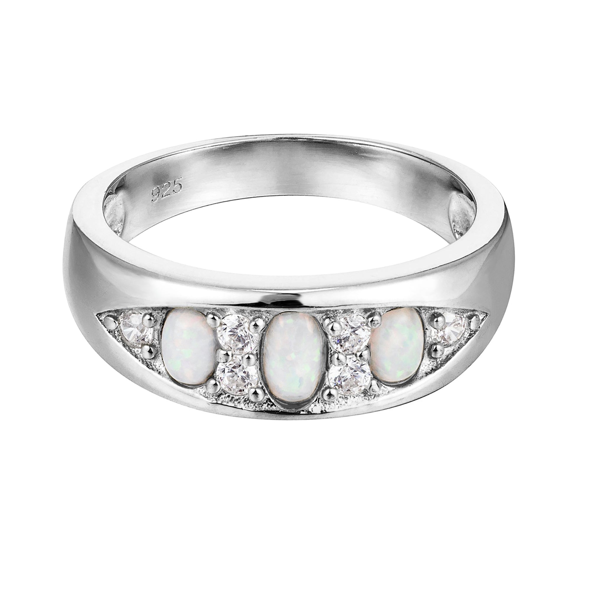 opal cz ring - seol gold