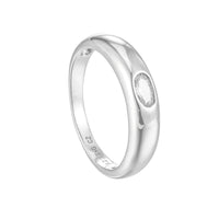 domed cz ring - seolgold