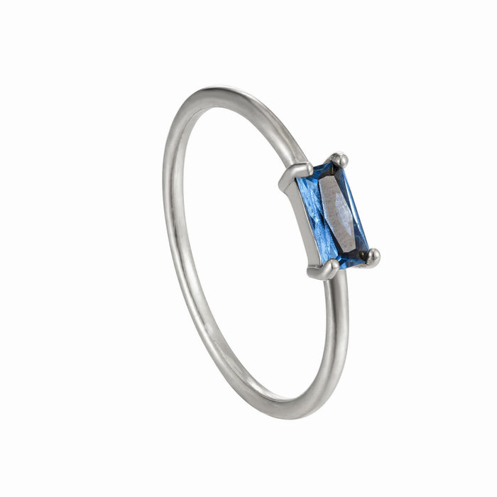 silver topaz ring - seolgold