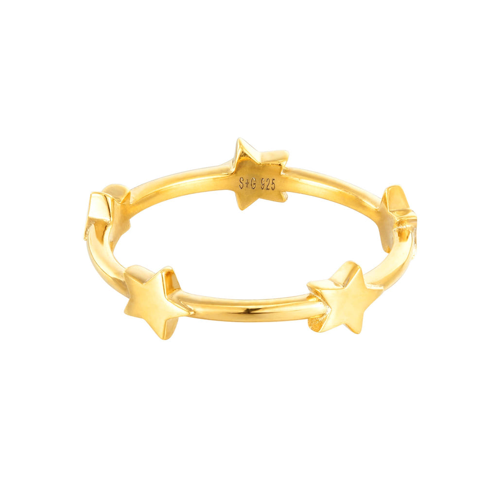 18ct Gold Vermeil Star Ring