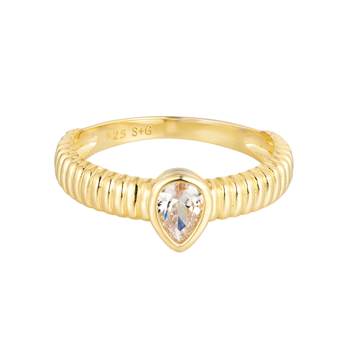 Petite Teardrop Stacking Ring