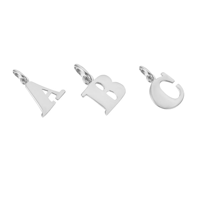 silver initial pendant - seolgold