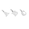 silver initial pendant - seolgold