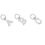 Sterling Silver Classic Font Alphabet Letter Charm