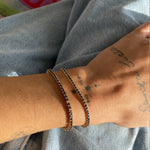 sapphire tennis bracelet - seol gold