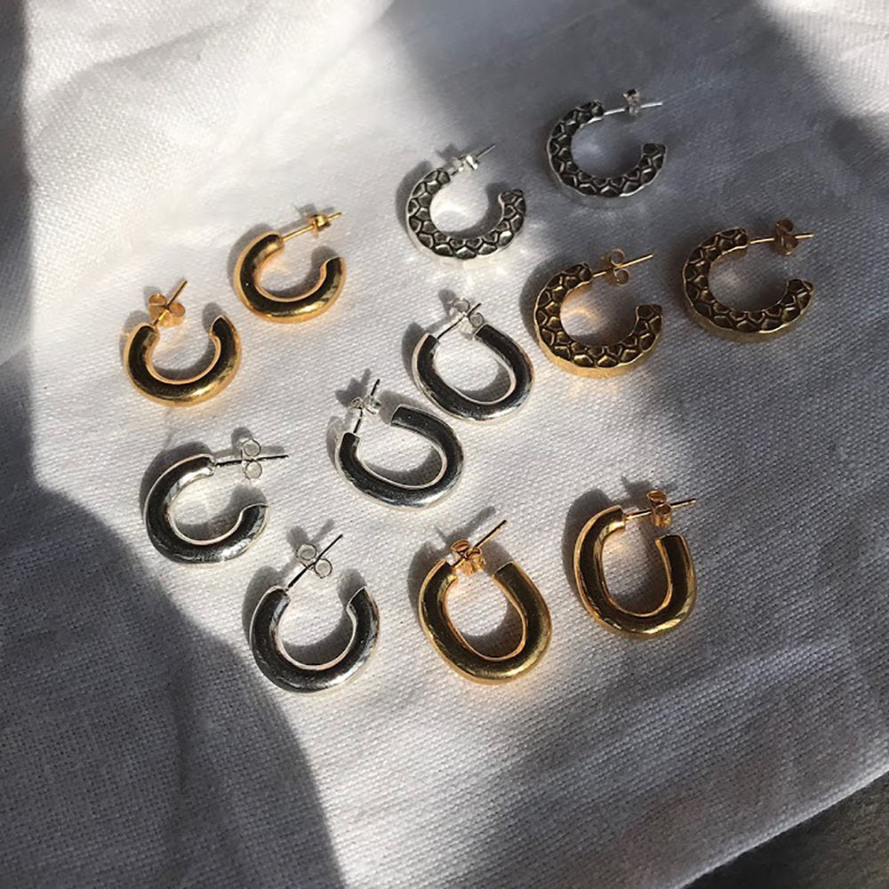 Sterling Silver stud earrings - seol-gold