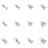 silver roman numeral charm - seolgold