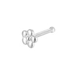Sterling Silver Flower Nose Pin