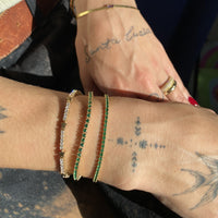 Seol Gold - Emerald CZ Tennis Bracelet