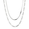 herringbone figaro chain - seol gold