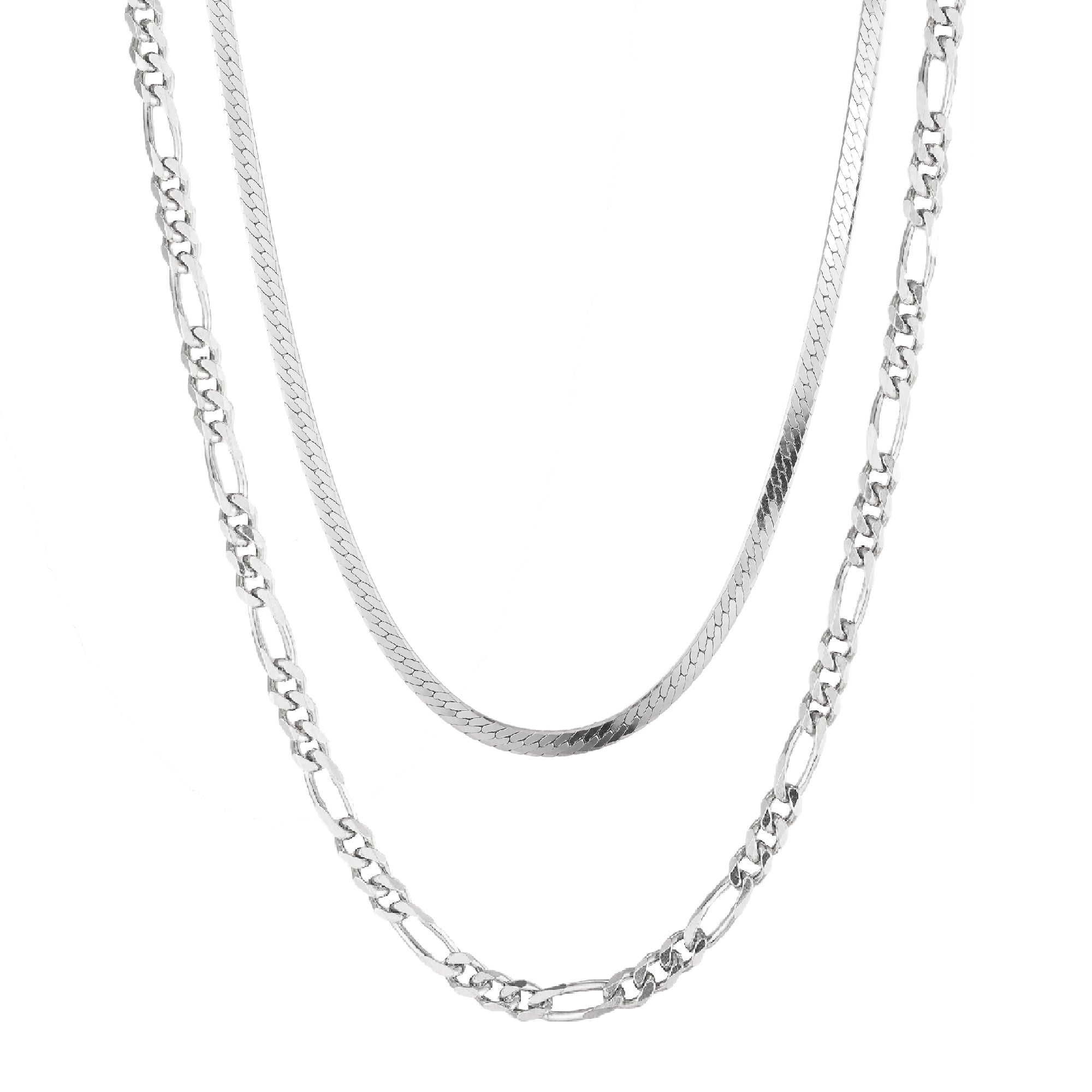 herringbone figaro chain - seol gold