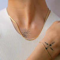 flat snake chain - seolgold